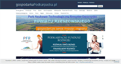 Desktop Screenshot of gospodarkapodkarpacka.pl