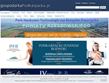 Tablet Screenshot of gospodarkapodkarpacka.pl